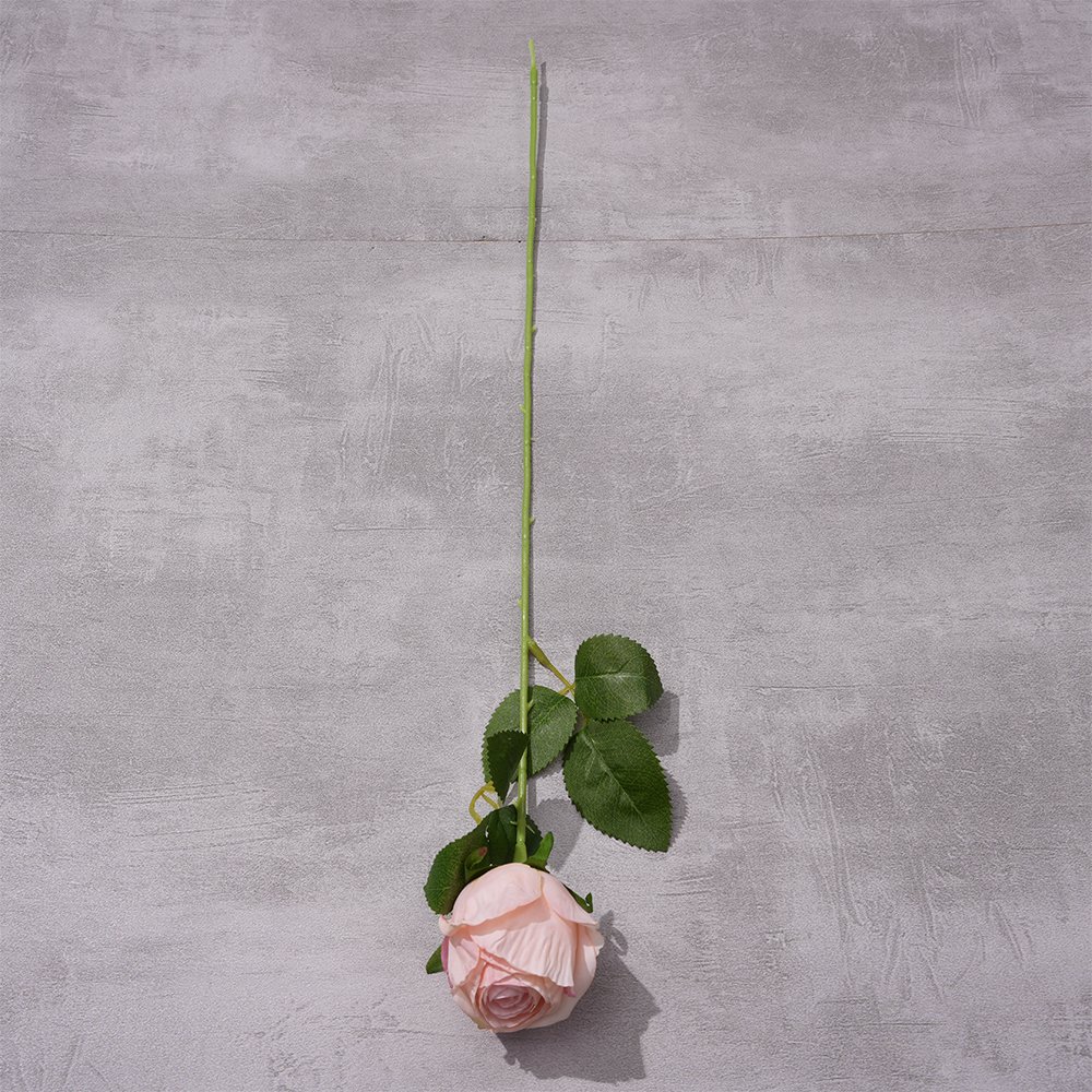 Single head roasted edge rose Milan rose foreign trade wholesale simulation flower home window decoration silk flower rose