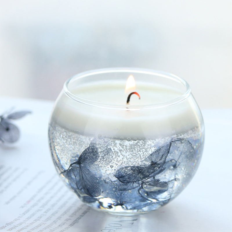 Factory Direct Chinese Style Unique Dried Flower Candle Eternal Fragrance Small Scented Candle