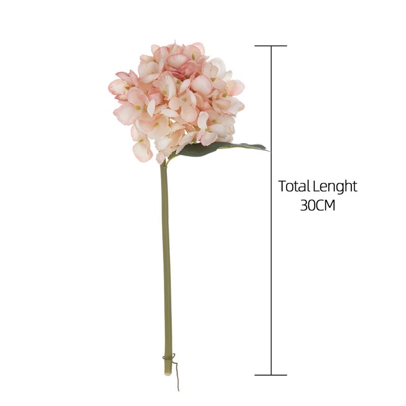 MW52664 artificial dried hydrangea flowers white hydrangeas new hydrangea flower branch Silk Material shandong Calla Factory
