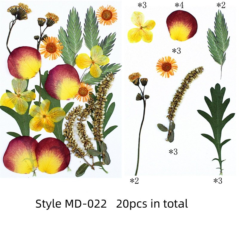 Hot Sell Pressed Dry Flowers Natural Mixed Dried Flower For DIY Epoxy Resin Craft Nail Art Materials Decor Flowers Wedding