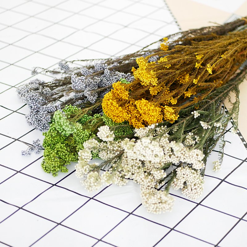 Millet Flower Home Floral Decoration Factory Supply Decorative Dried Flowers Broom Bloom Colorful Preserved Rice Flower