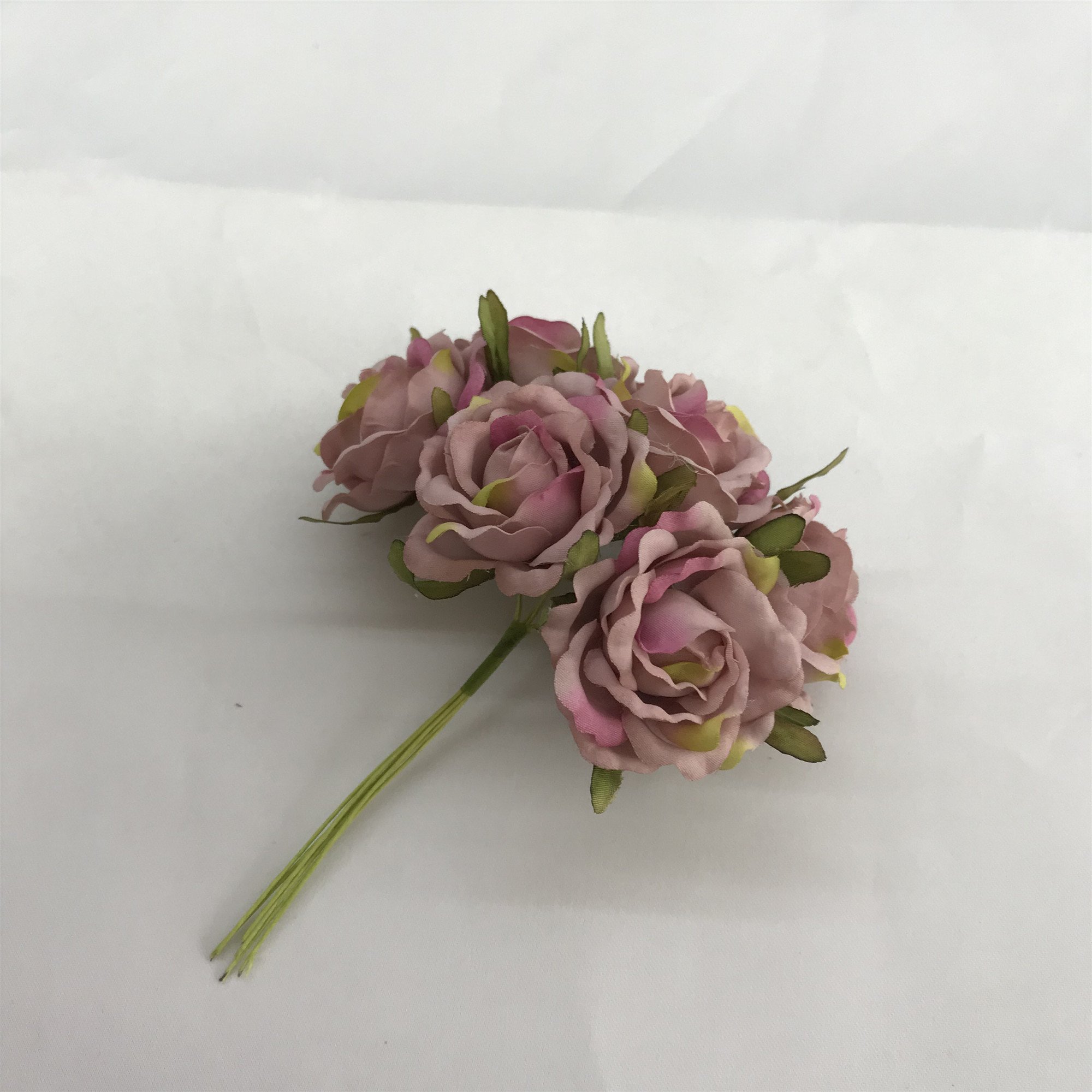 flower bunch wire rose flower bridal hair accessories 6 heads