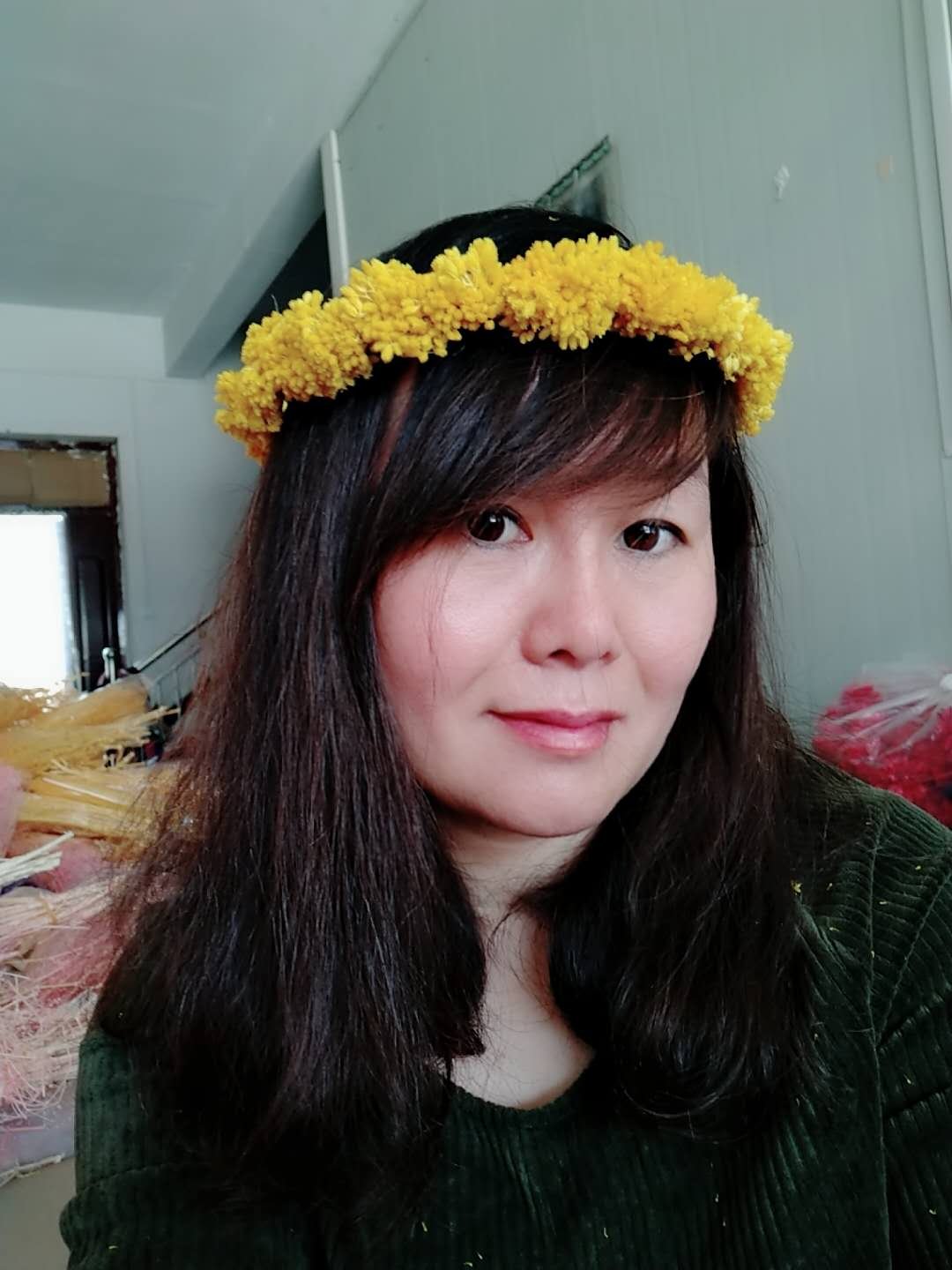 Dried Natural Flower Crown Wreath For Lady Girl hair decoration, head decor flowers, decor in Party Wedding