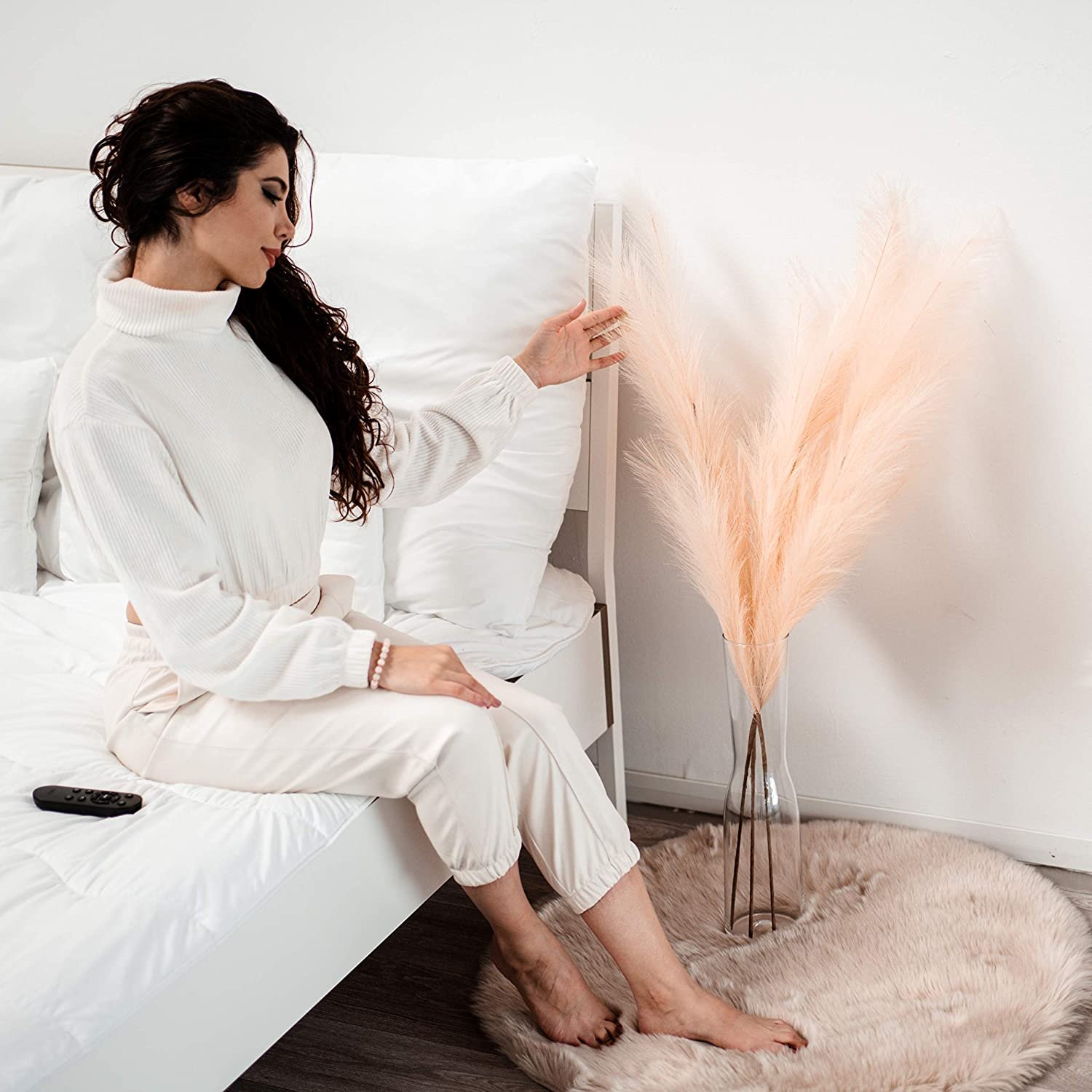 luxury artificial flowers pampas grass 2024 new Decorative flowers pampas grass for decoration