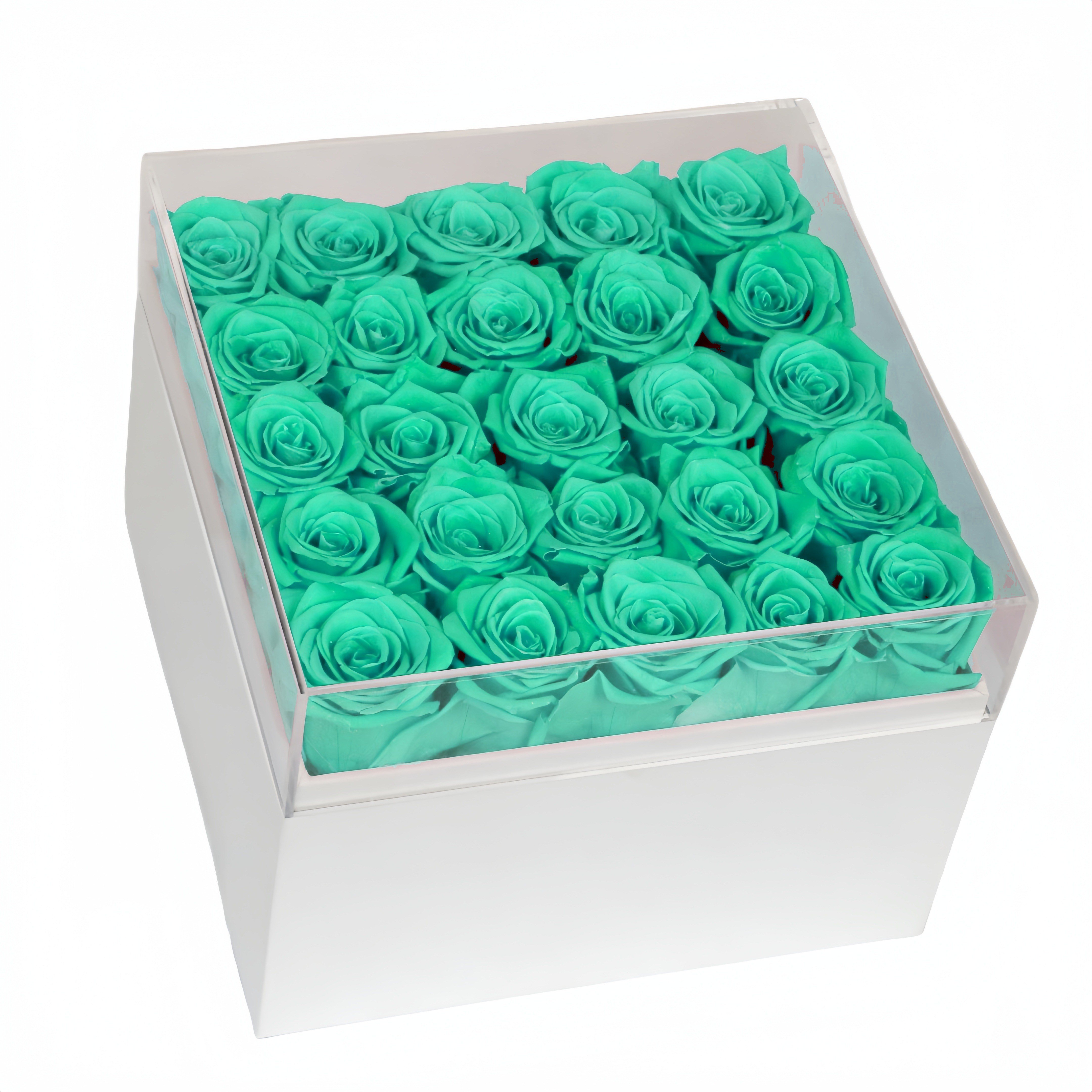 Real Natural Eternal Rose Gift Box for Preserved Flower in Dried Rose Box Valentine's Day Gift Box