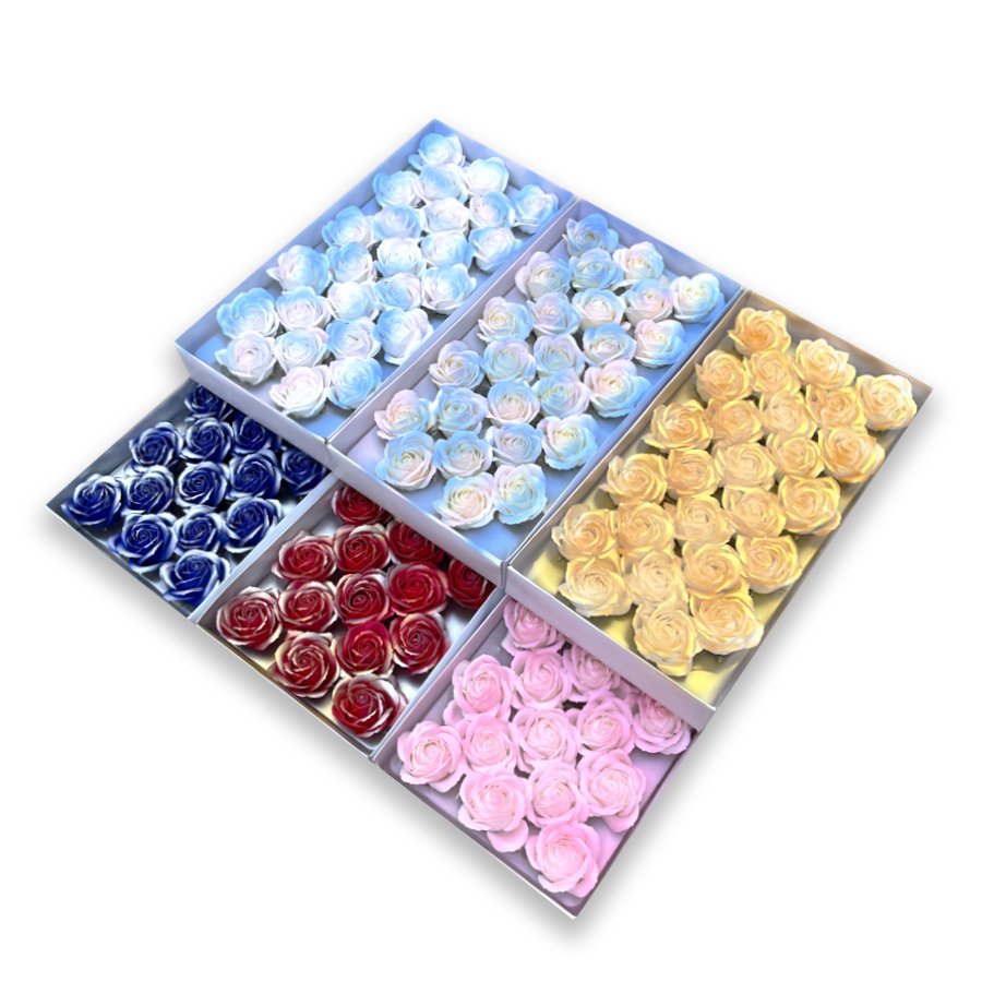 Hot Sale Wholesale Artificial Flowers for Home Wedding Decorative Flowers Spray color 5 layers Rose Soap Flower