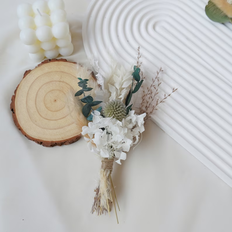 M-7 Boho wedding mini bouquet table bouquet small vase flower arrangement bridesmaid gift box dried flower bouquet holiday gifts