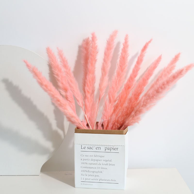 Hot Sale Christmas Vintage Luxury Space Office Home Natural Decoration Dried Flower Small Pink Pampas Grass for Wedding decor