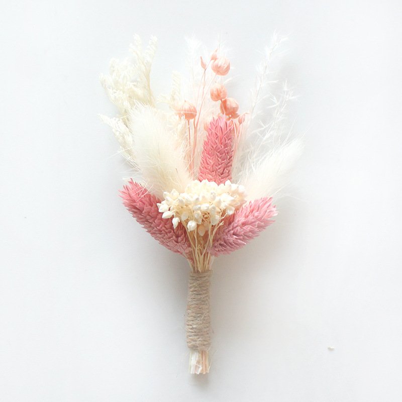 Beautiful Natural Preserved Dried Flower Arrangement Mini Bouquet Unique Wedding Gifts for Guests for Christmas Valentine's Day