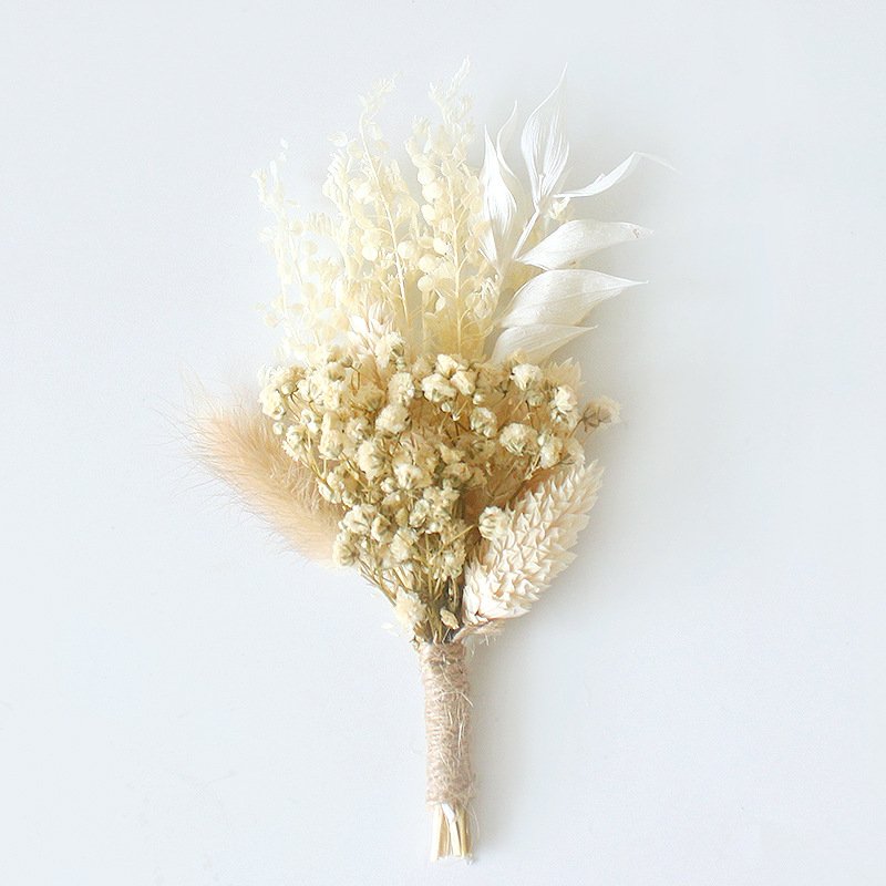 Beautiful Natural Preserved Dried Flower Arrangement Mini Bouquet Unique Wedding Gifts for Guests for Christmas Valentine's Day