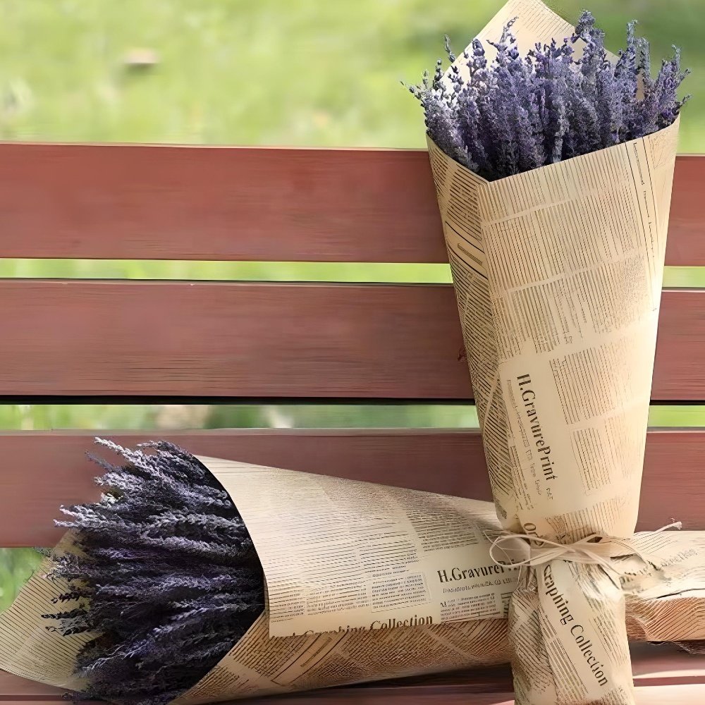 Wholesale Home Decoration Bouquet Pouches Dried Lavender Flower with Decora Preserved Aromatic Floral Lavender Sachets 45CM