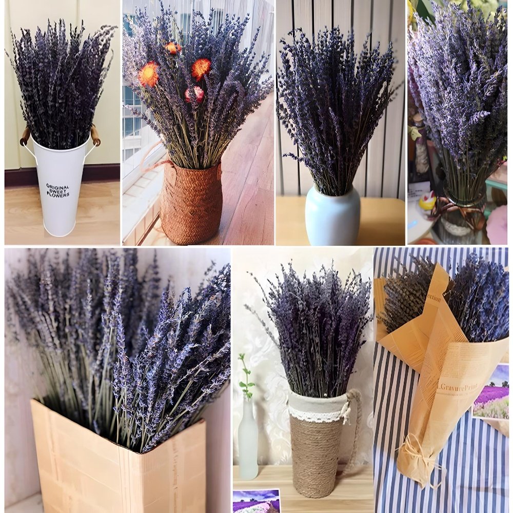 Wholesale Home Decoration Bouquet Pouches Dried Lavender Flower with Decora Preserved Aromatic Floral Lavender Sachets 45CM
