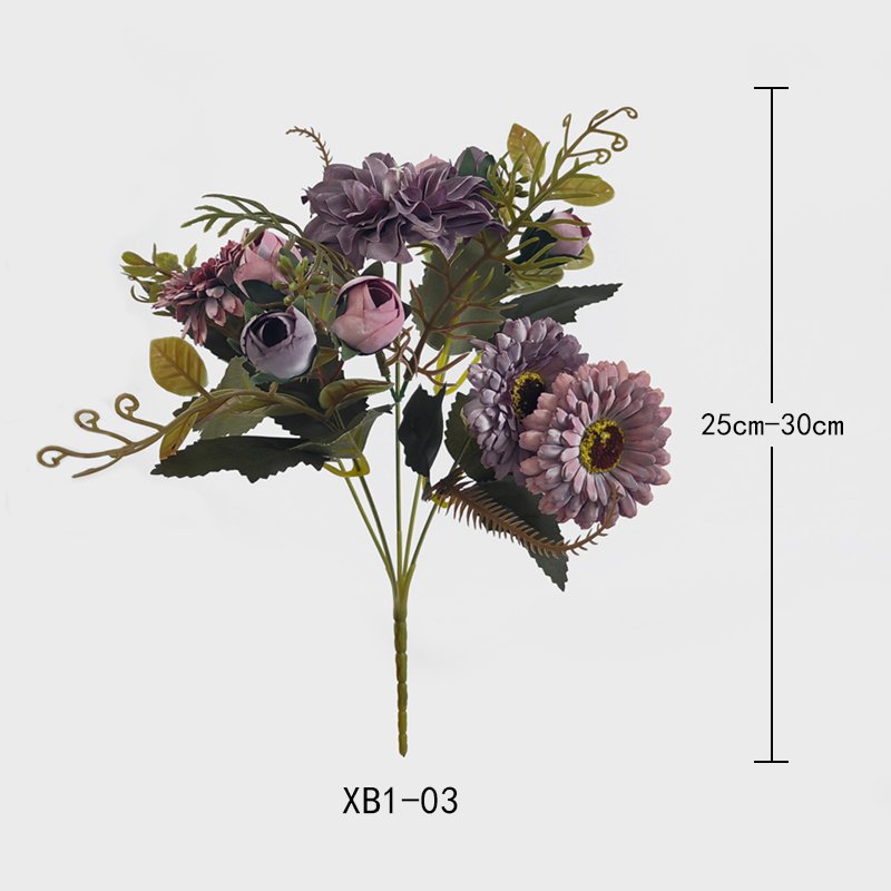 Hot sale Wedding Supplies Decoration Dried Flower Decorative Artificial Dry Flowers Small Bouquet Wholesale Rose Daisy