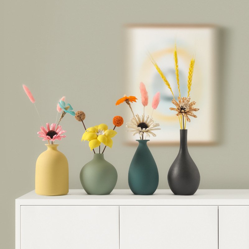 Nordic clay pot dried flowers home decor ornaments flowers dried flowers pampas