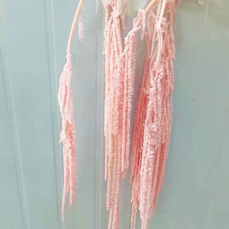 Ceiling Tree Branch Decoration of Wedding Artificial Flowers Dried Amaranthus caudatusTassel Fimbriate Long Spike Flowers
