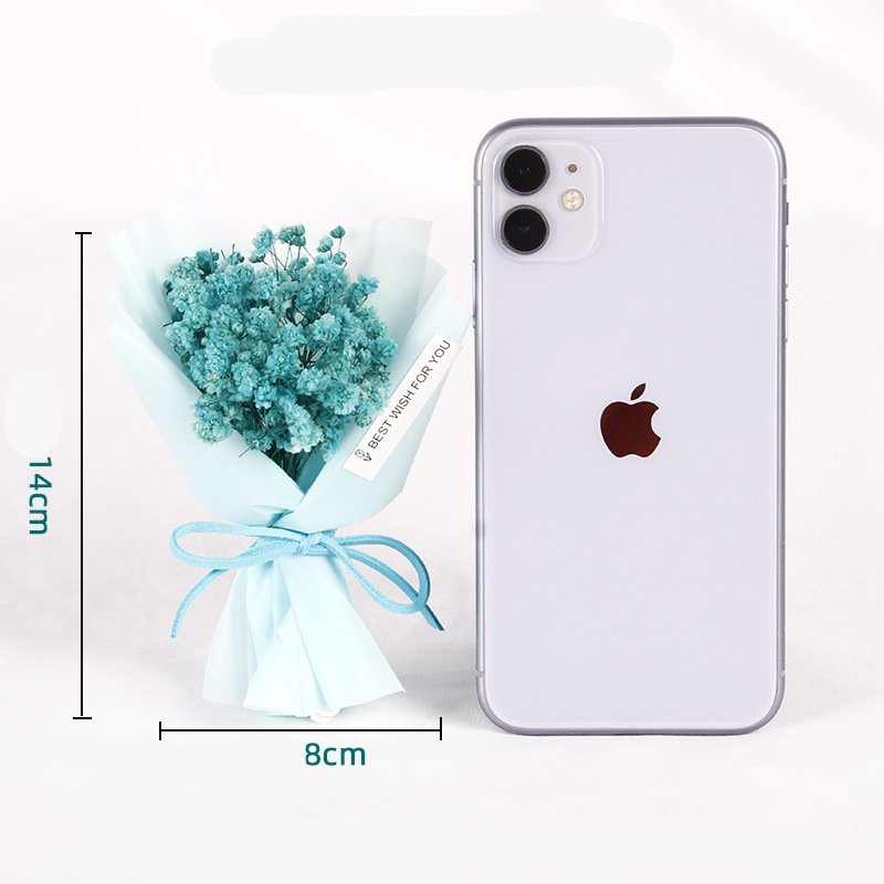 Hot Sale Valentine's Day Gift Creative Dried Flower Bouquet Soap Flower Bundle Preserved Gypsophila Mini Bouquet