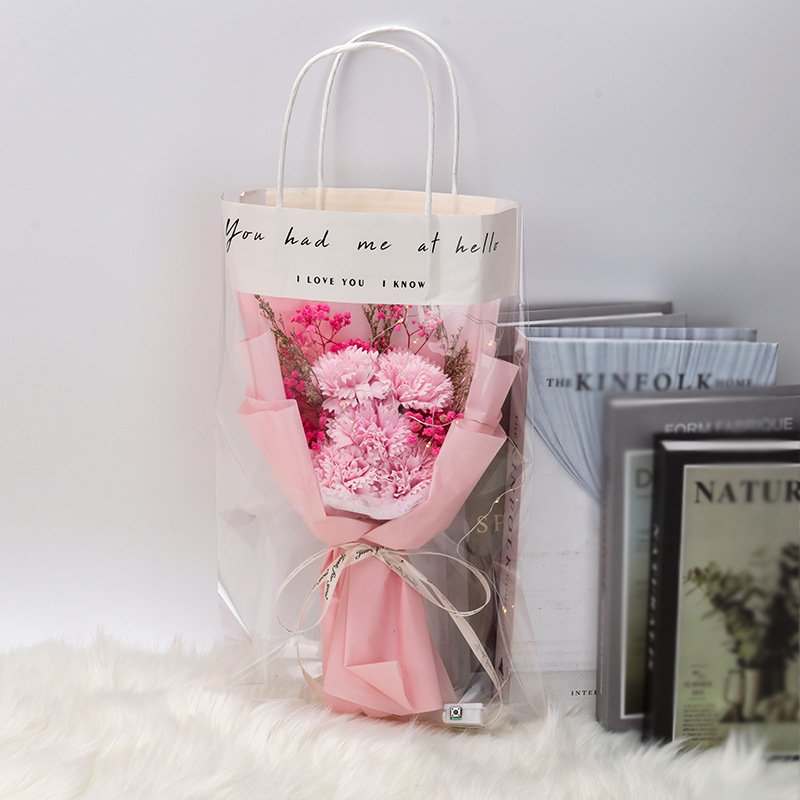 Wholesale Birthday Gift Gypsophila Bouquet Valentine's Day Luminescent Mini Dry Artificial Flower Bouquet