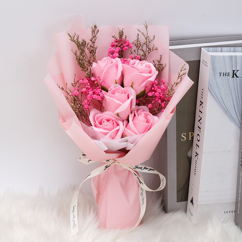 Wholesale Birthday Gift Gypsophila Bouquet Valentine's Day Luminescent Mini Dry Artificial Flower Bouquet