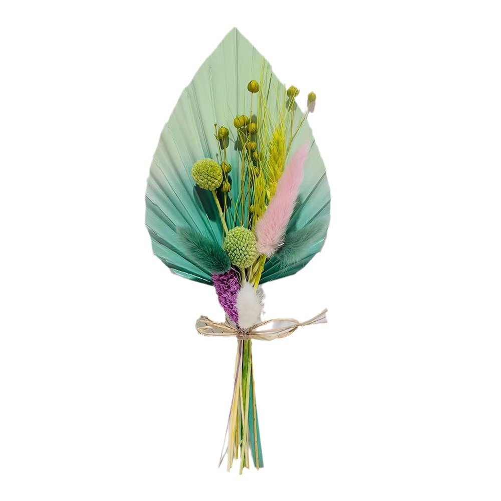 New birthday cake topper decoration cake decoration tools cake stand natural Dried flower paim bouquet cupcake toppers