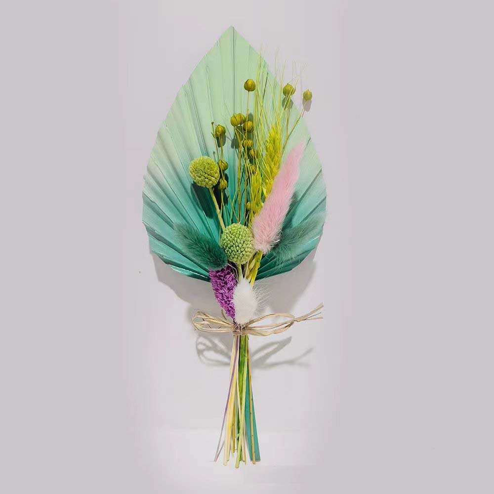 New birthday cake topper decoration cake decoration tools cake stand natural Dried flower paim bouquet cupcake toppers