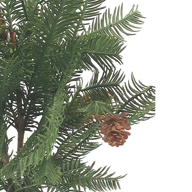 High Quality 64cm Hemlock Single Branch Dried Flower Green Plant with Real Shot Touch Home Decoration for Christmas
