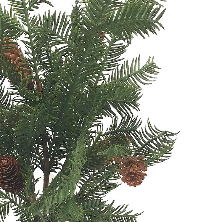 High Quality 64cm Hemlock Single Branch Dried Flower Green Plant with Real Shot Touch Home Decoration for Christmas