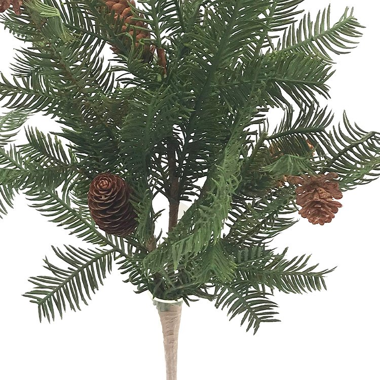 High Quality 64cm Hemlock Single Branch Dried Flower Green Plant with Real Shot Touch Home Decoration for Christmas