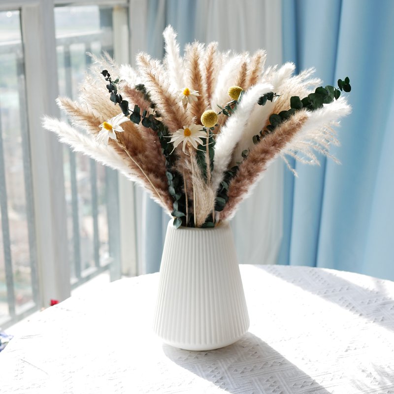 Pampas Grass Bouquet Boho Style Home Living Decor Wholesale Dried Flowers Bouquet Natural Bunny Tails Pampas Grass Bouquet
