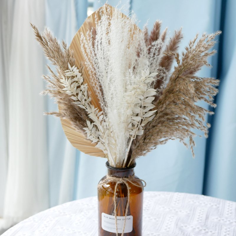 Pampas Grass Bouquet Boho Style Home Living Decor Wholesale Dried Flowers Bouquet Natural Bunny Tails Pampas Grass Bouquet