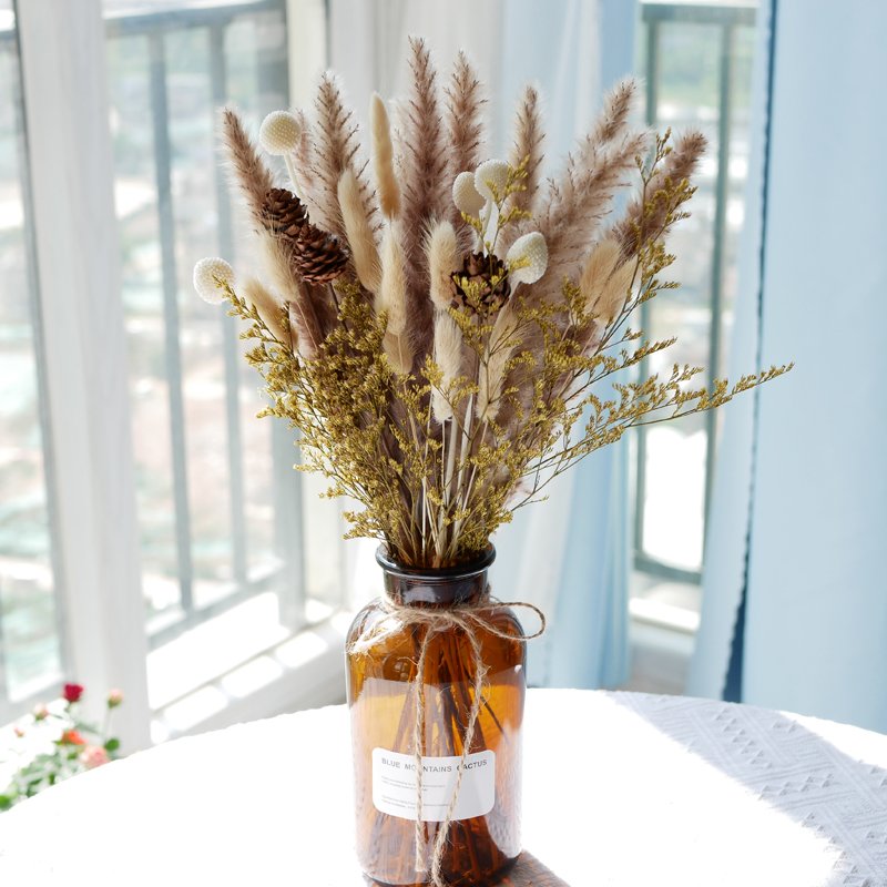 Pampas Grass Bouquet Boho Style Home Living Decor Wholesale Dried Flowers Bouquet Natural Bunny Tails Pampas Grass Bouquet
