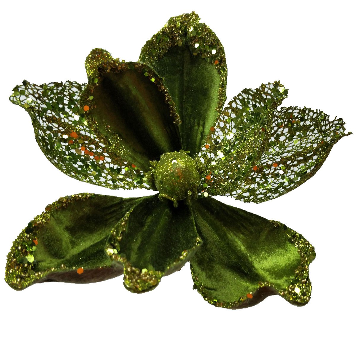 New product ideas 2024 trends dried Christmas artificial handmade velvet berry poinsettia flowers glitter bundle for tree