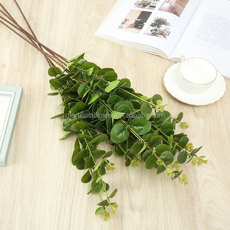 Factory Direct preserved eucalyptus Leaves Artificial Plastic Little Leaves Wedding Flower Wholesale Waterproof Plants