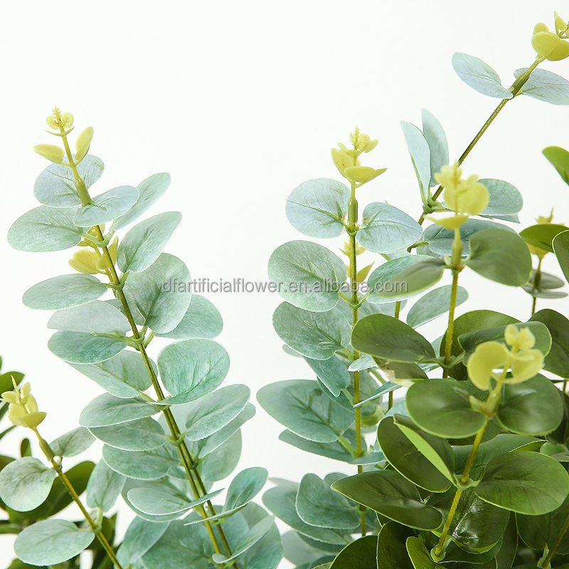 Factory Direct preserved eucalyptus Leaves Artificial Plastic Little Leaves Wedding Flower Wholesale Waterproof Plants