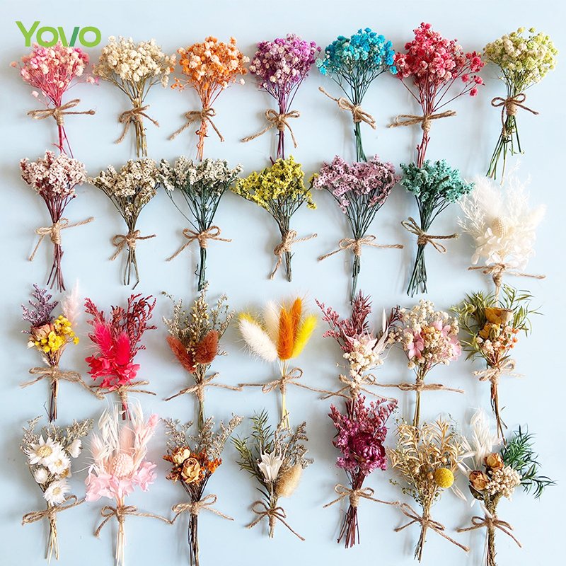 Wholesale Hot Selling Dried Mini Flower Bouquet Small Flowers for Wedding Gift Set Decoration Craft DIY Making