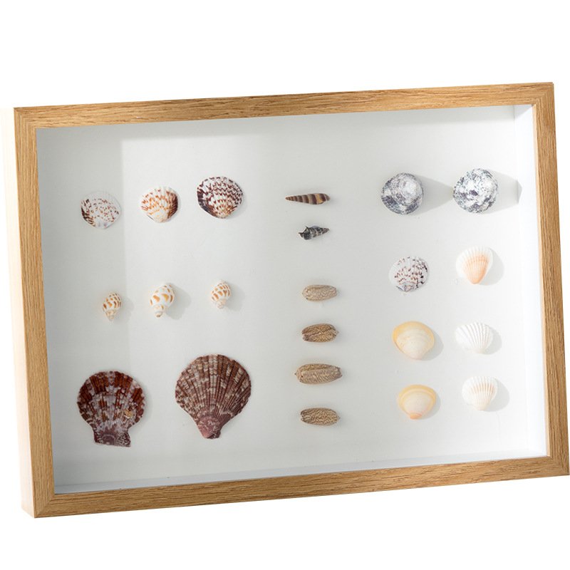 Creative 3D Wooden Picture Frame Shadow Box Photo Frame Glass Acrylic Wood Shadow Box For Dried Flowers And Specimens
