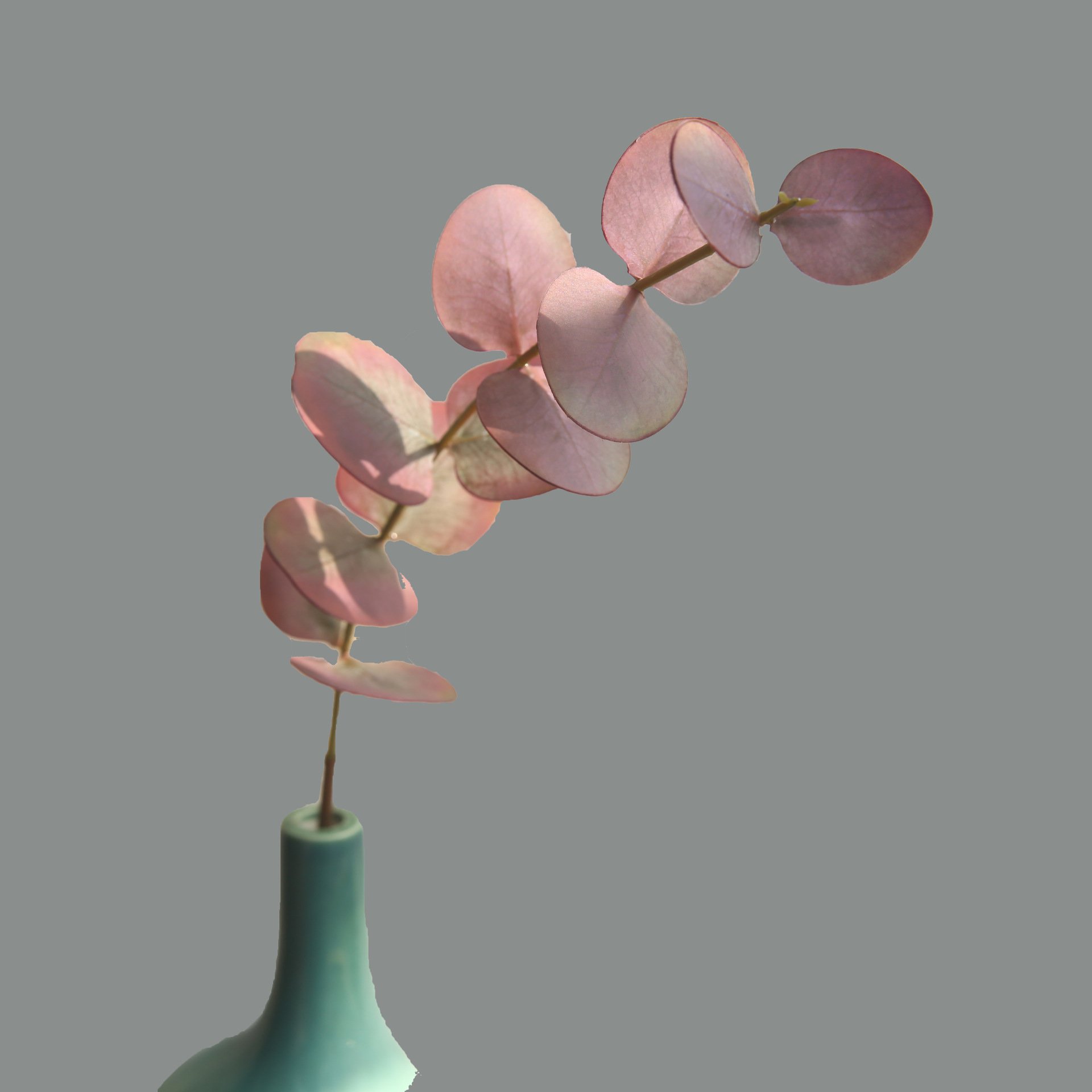 Maylos Hot Selling Single Stem Round Artificial Eucalyptus Money Leaves Real Touch Plants Greenery For Floral Arrangements