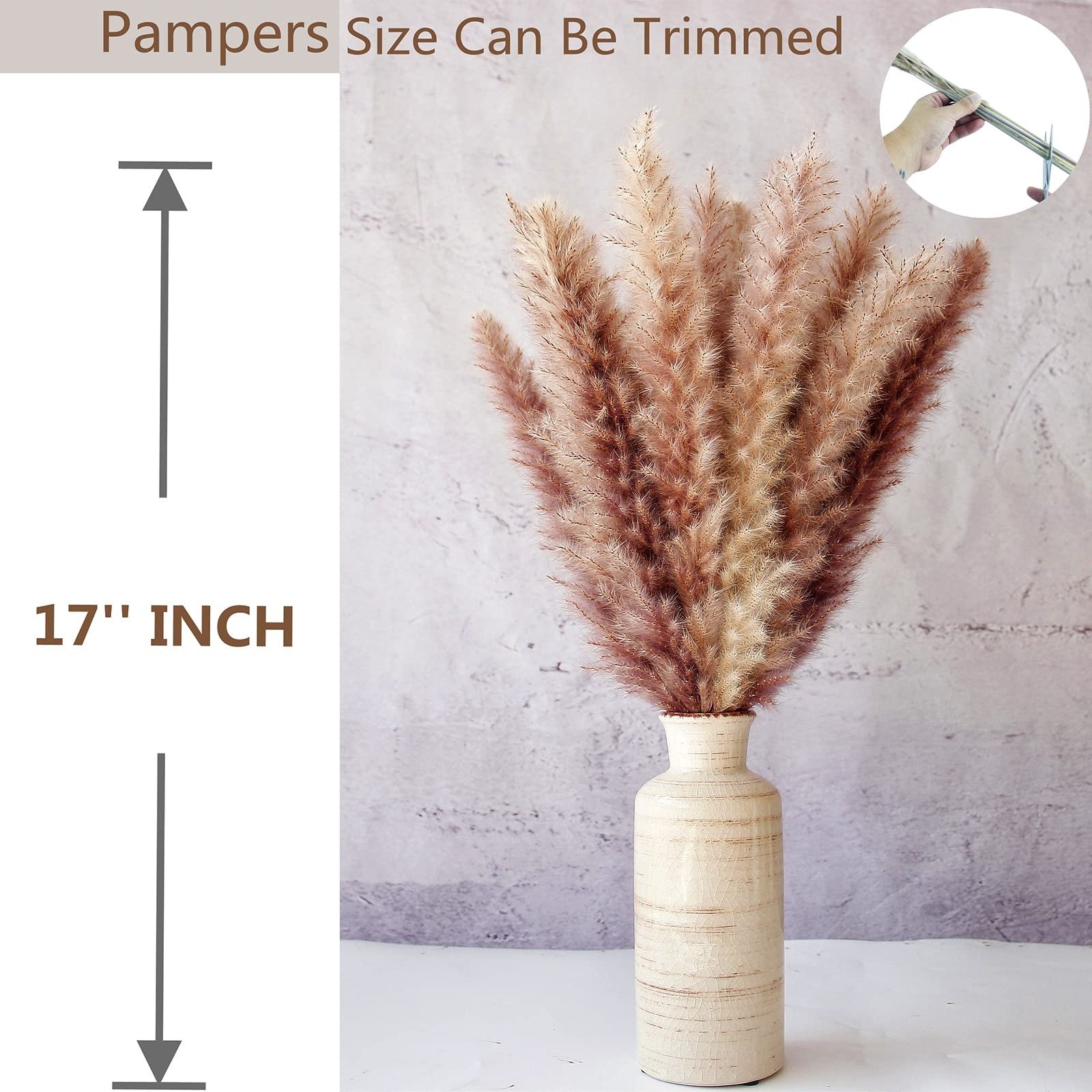 Best Selling New Product Ideas 2023 Pampas Grass Flower Grass Boho Dried Flowers Bouquet Decoration