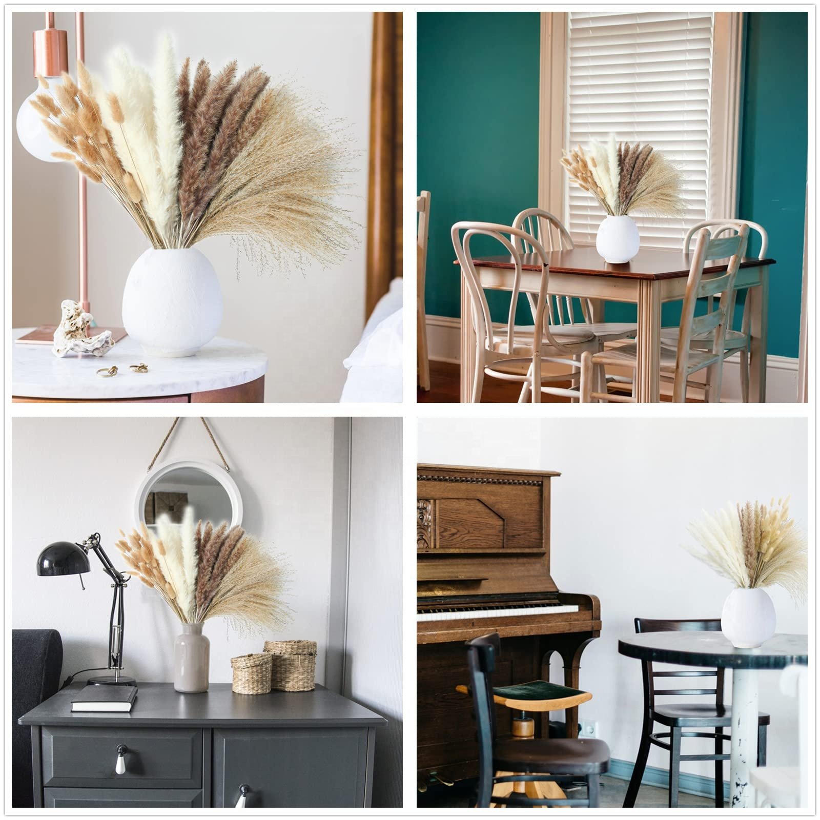 Best Selling New Product Ideas 2023 Pampas Grass Flower Grass Boho Dried Flowers Bouquet Decoration