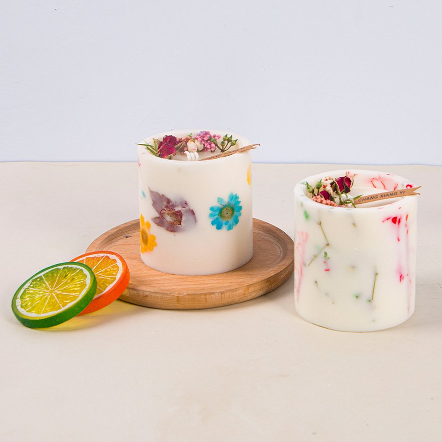 Dried petals low temperature soy wax romantic highend for girlfriends birthday graduation gift Aromatherapy candles