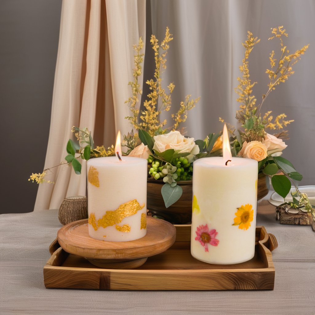 Dried petals low temperature soy wax romantic highend for girlfriends birthday graduation gift Aromatherapy candles