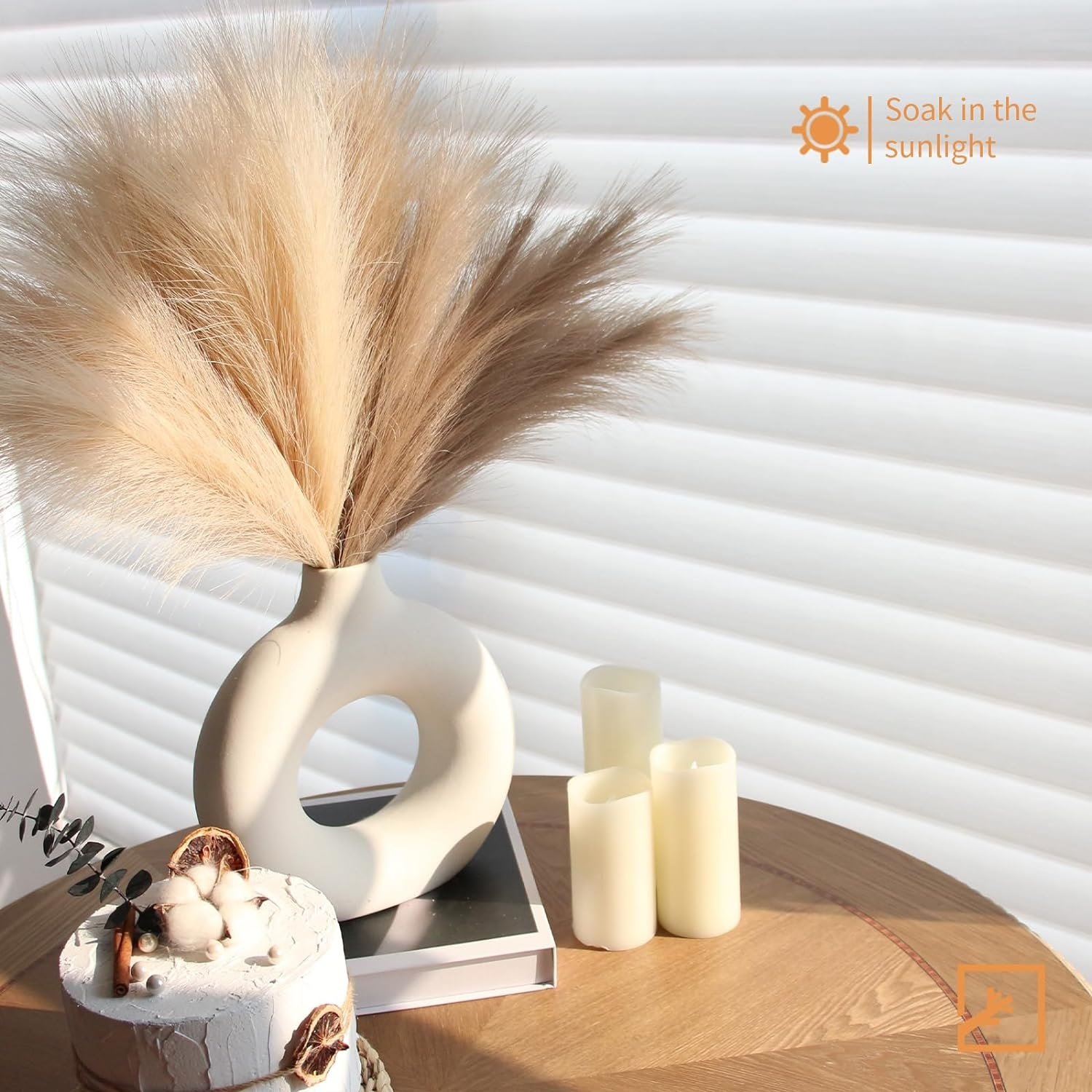 55cm 10pcs Fluffy Pampas Grass Reed Boho Decorative Flowers Plants Reed Mock Wedding Party Home Decor showcase Artificial Flower