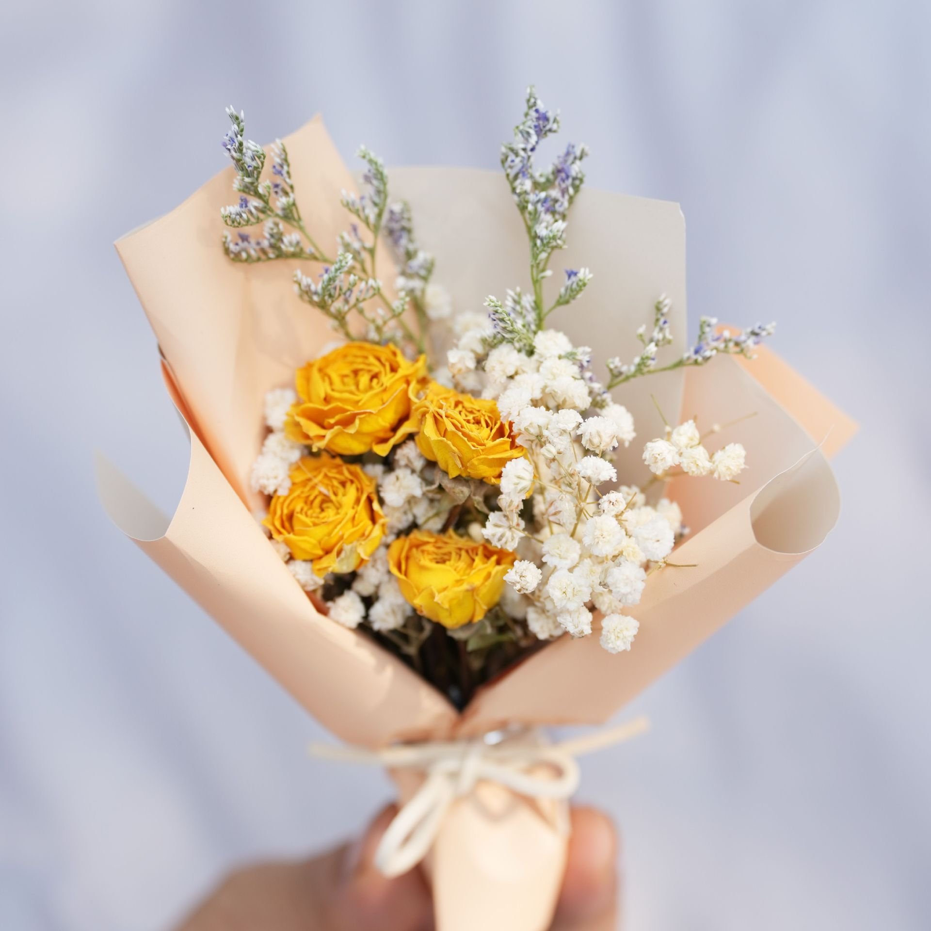 wholesale Valentine's Day natural real purple preserved Mixed Wedding gift preserved roses bouquet flower gift box packaging