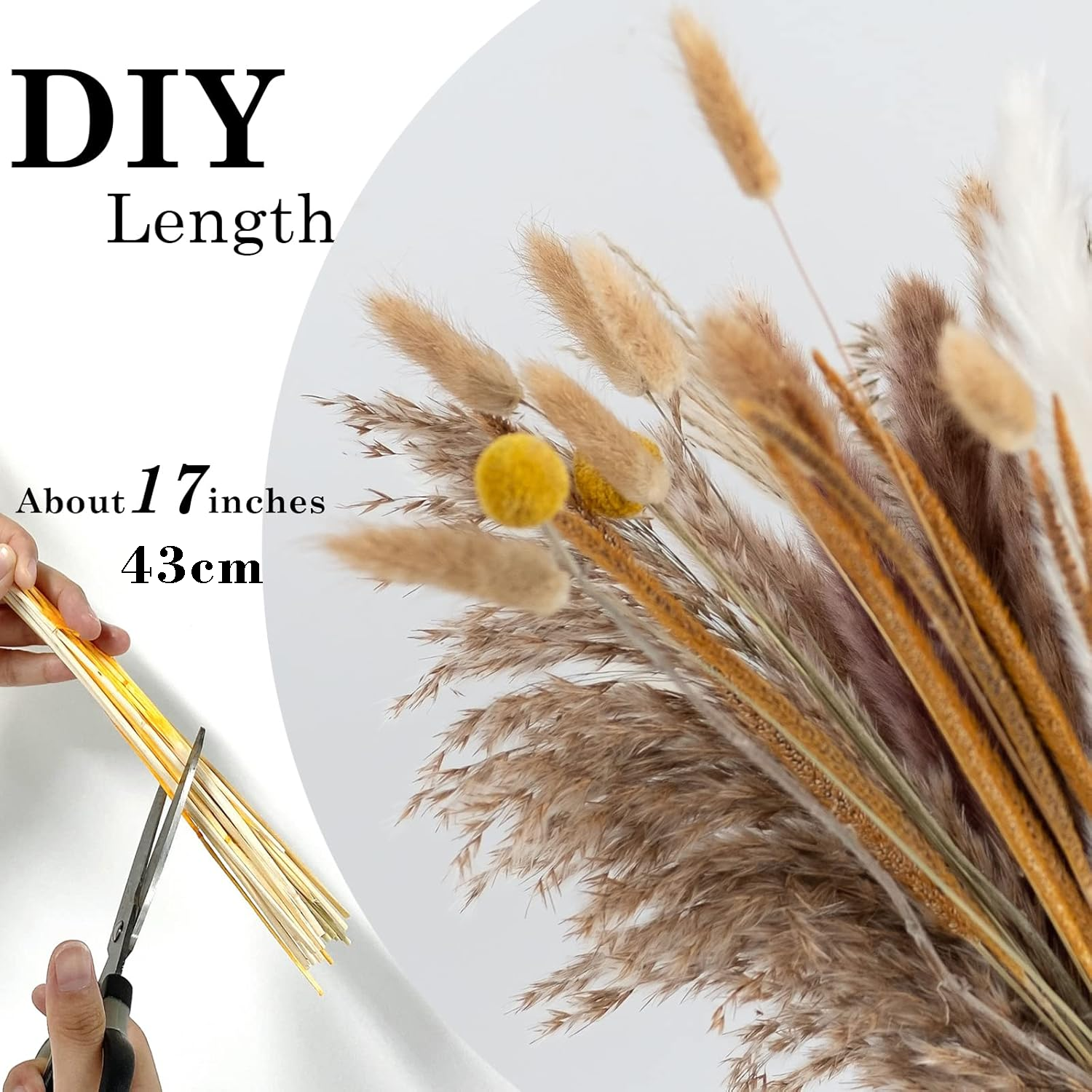 Ins Boho Wedding Home Floral Decor Mixed Pampas Grass Bundle Mothers Valentines Day Gift Preserved Dried Flower Bouquet