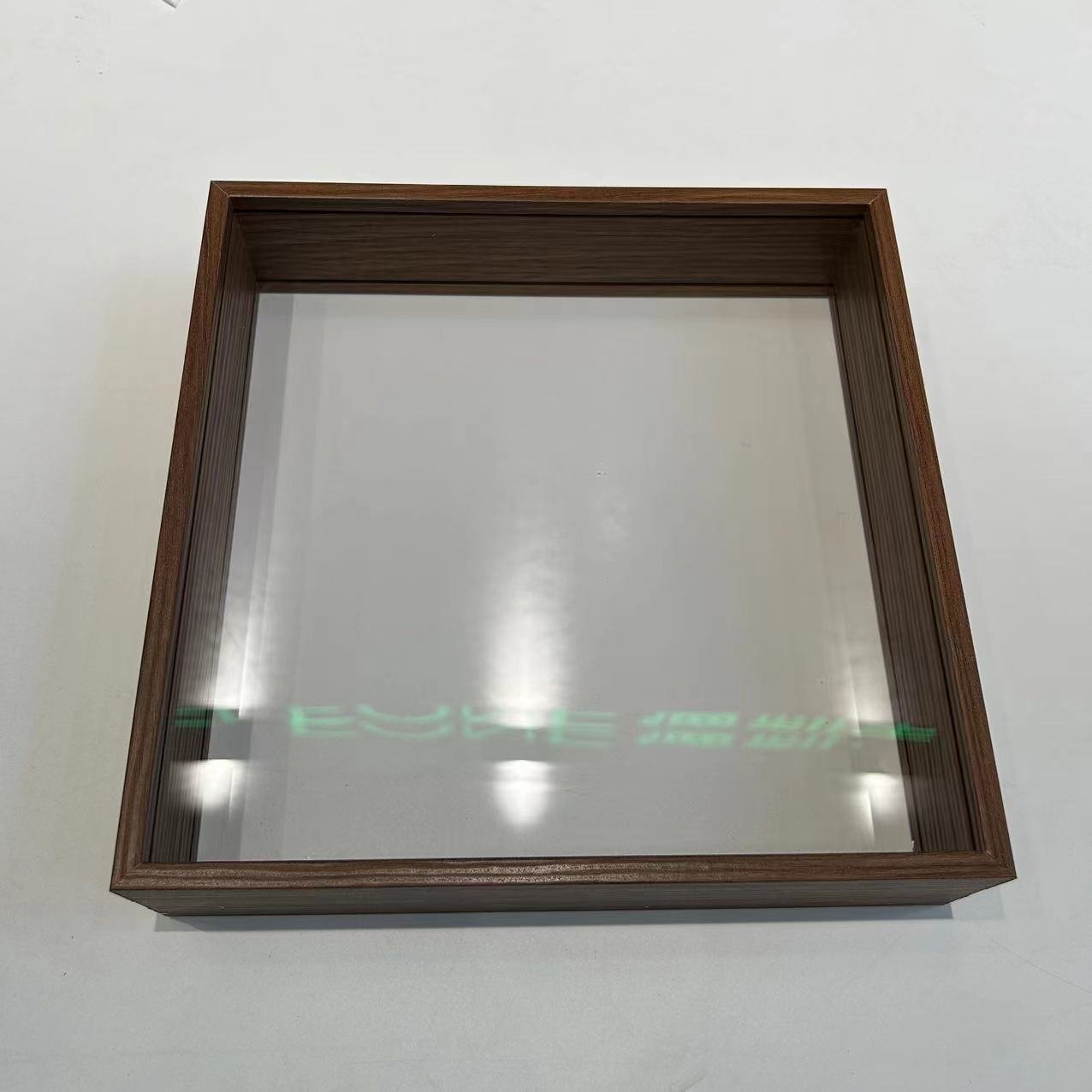Wooden Dried Flower Photo Frame Bouquet Display Stand Decorative Floating Photo Frame Dark Walnut Brown Box 8 x 10'', 10 x 10''