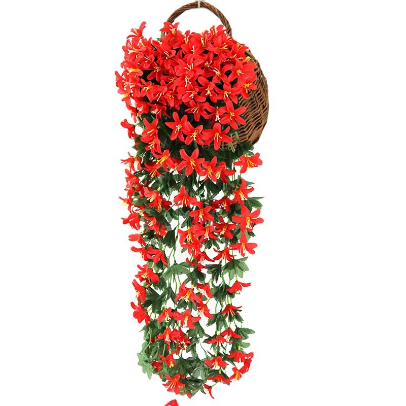Artificial Flower real touch orchid Living Room Decoration Wall Hanging Artificial Vine