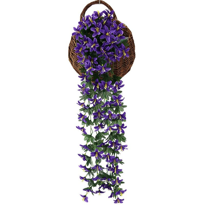 Artificial Flower real touch orchid Living Room Decoration Wall Hanging Artificial Vine