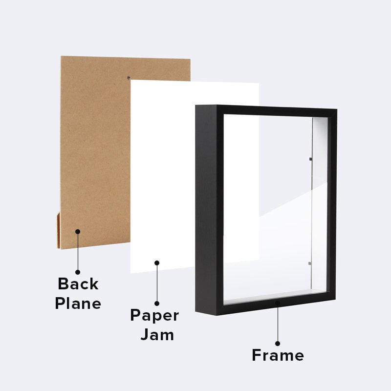 Hollow frame 3cm5cm, A3, A4 handmade DIY dried flower photo frame, specimen picture frame creative 3D shadow box Frame