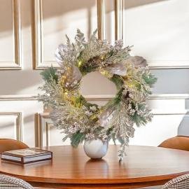 Factory direct sales of dried flower plant Christmas wreaths for home decoration, hung on the front door Christmas wreath