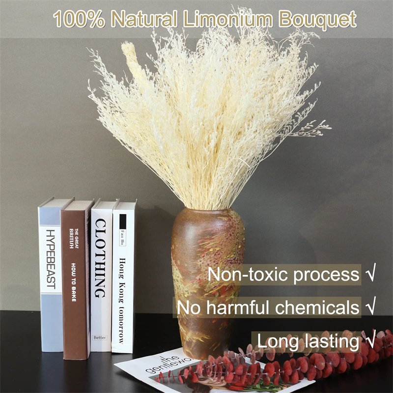 100g Preserved Bleached Limonium Dried Flower Love Grass Dried Limonium Pink Decoration Natural Limonium Grass Blue Statice