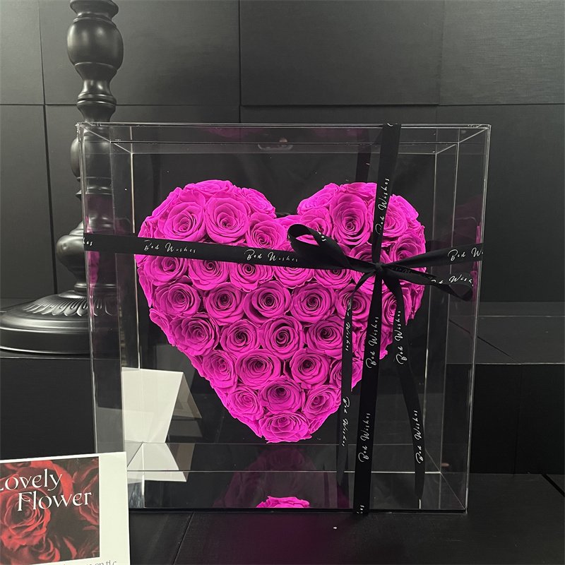 Valentine Day Gift Rose Wholesale Real Natural Long Lasting Everlasting Immortal Forever Eternal Preserved Fresh Flowers in Box
